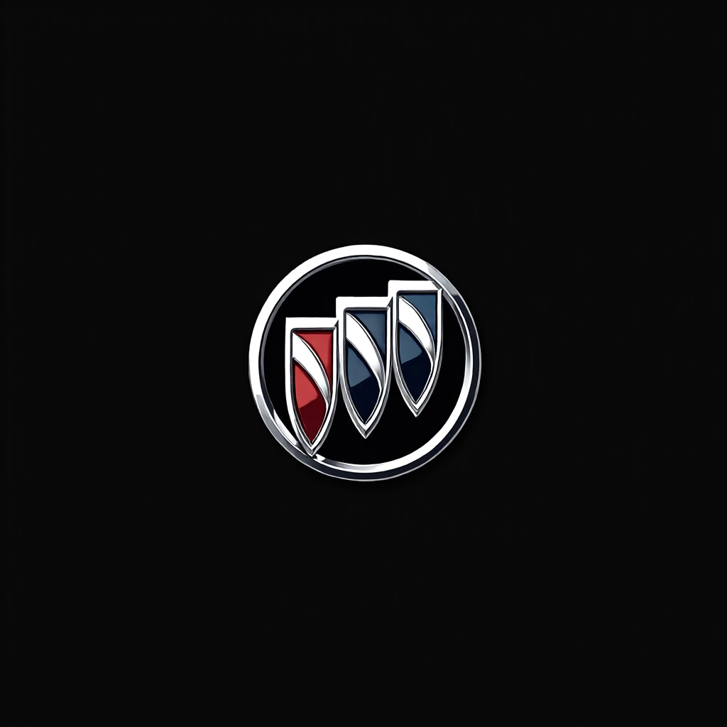 Buick logo with three colored shields.