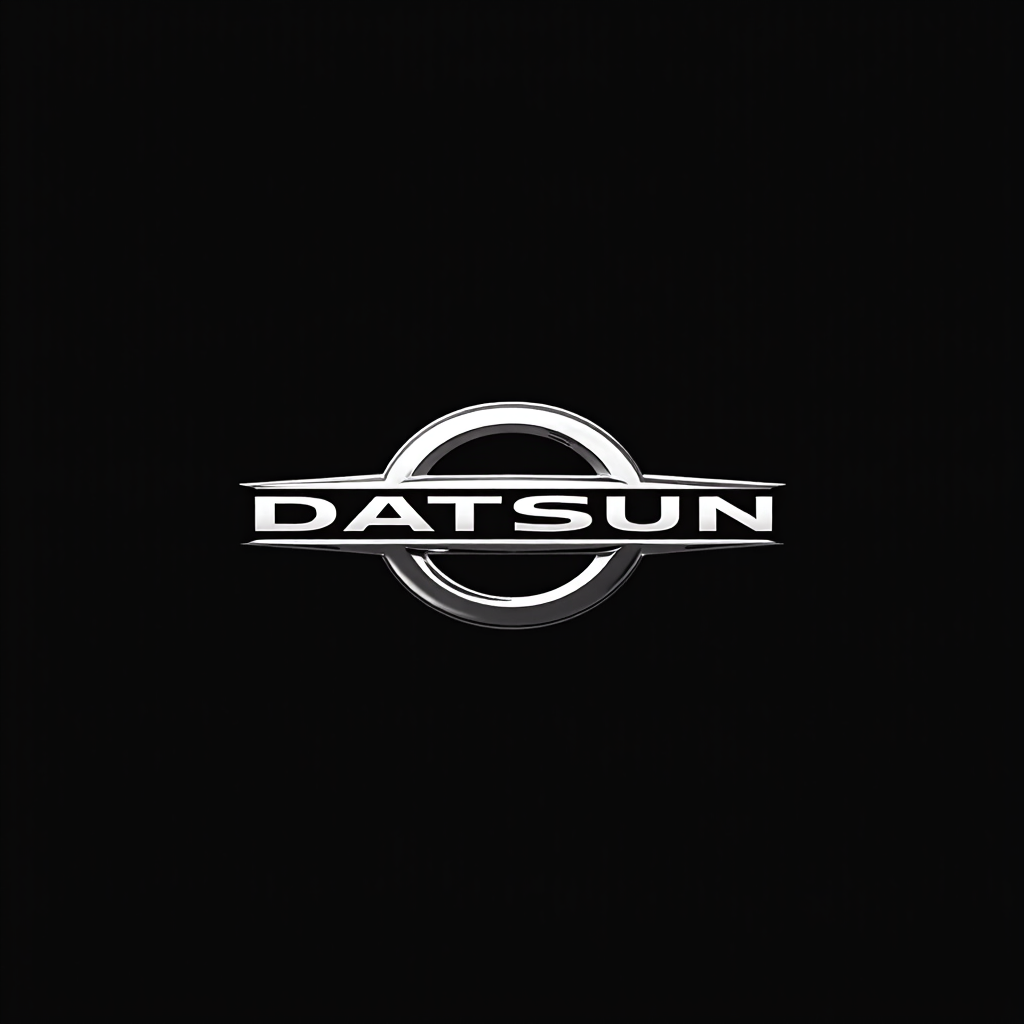 Datsun logo on black background