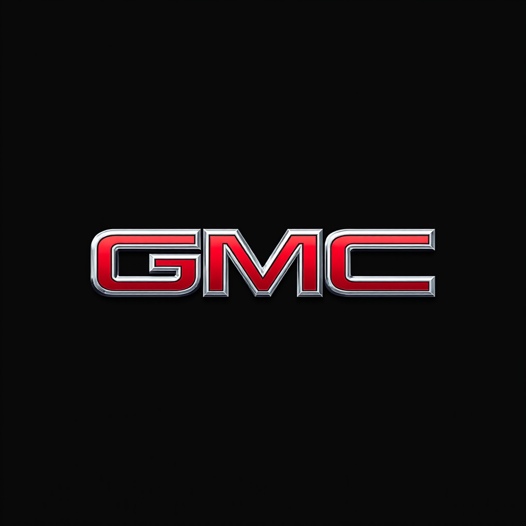 GMC logo on black background