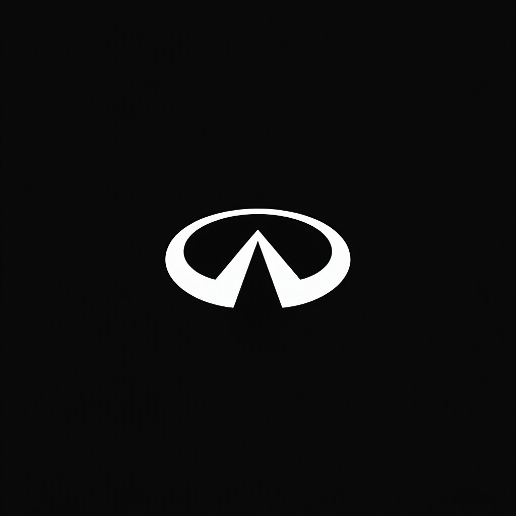Infiniti logo on black background
