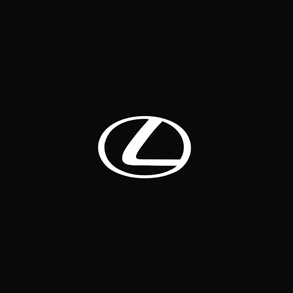 Lexus logo on black background